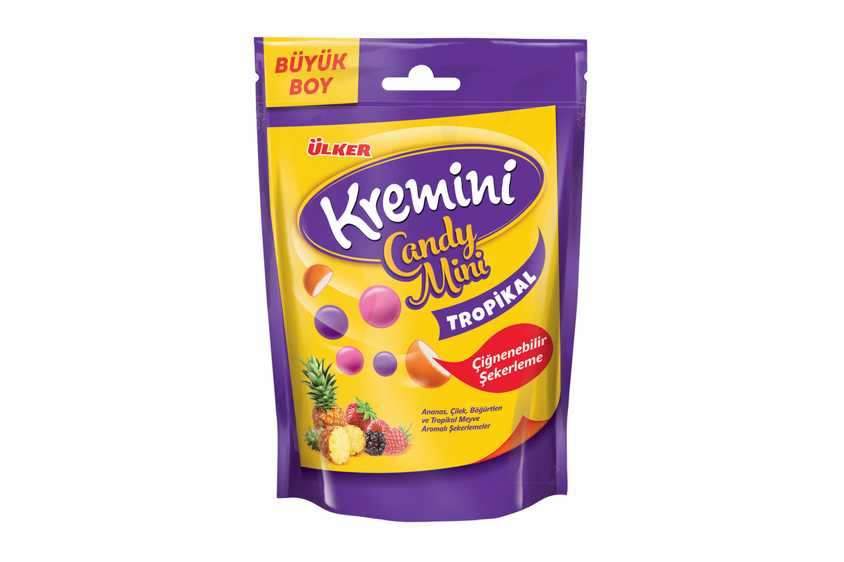 Premium Assorted Mini Tropical Fruit Candy - 1 Case - 72 Packs x 30g Each
