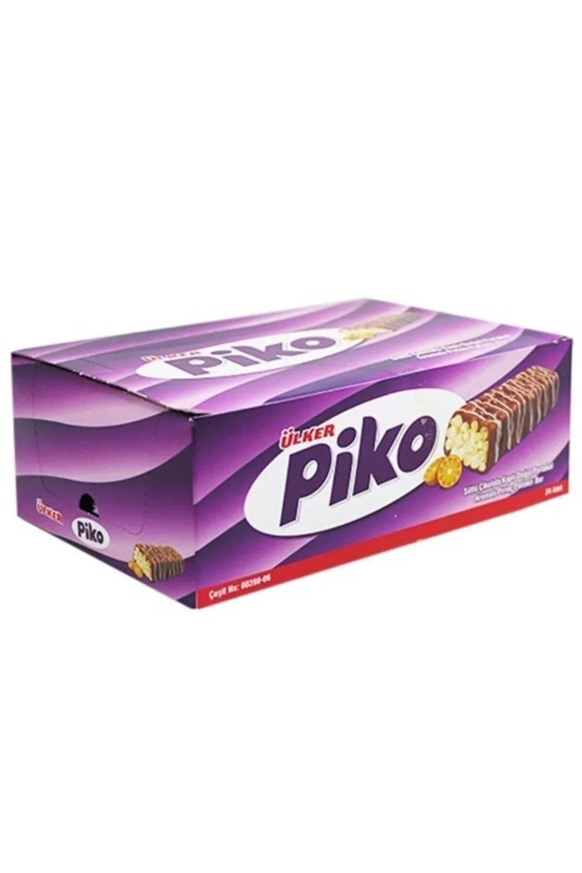 Piko Chocolate Covered Orange Flavoured Rice Puffs Bar - 18g x 144 Pieces