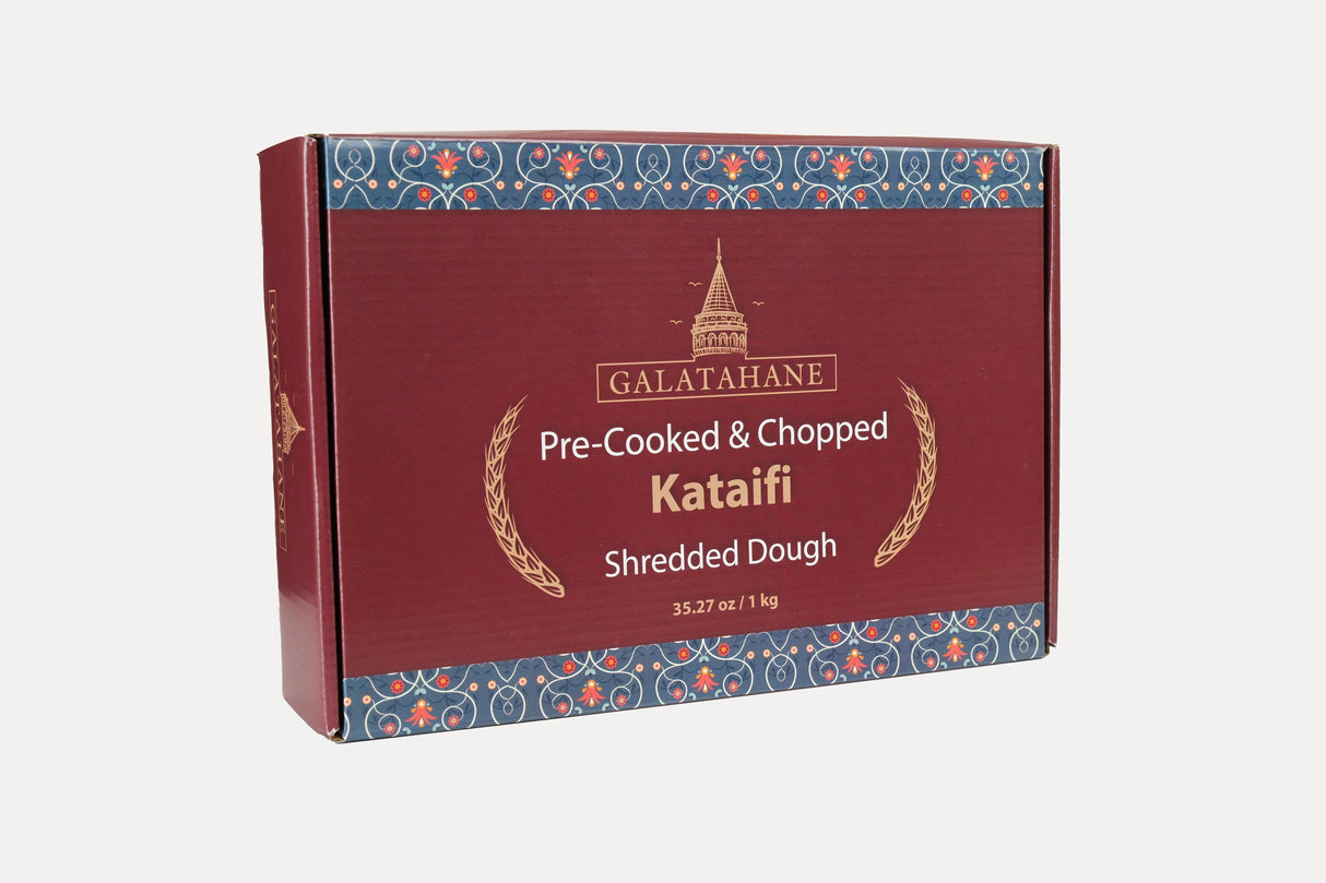 Premium Roasted Shredded Kadayif - 1 Box - 16 Packs x 1000g