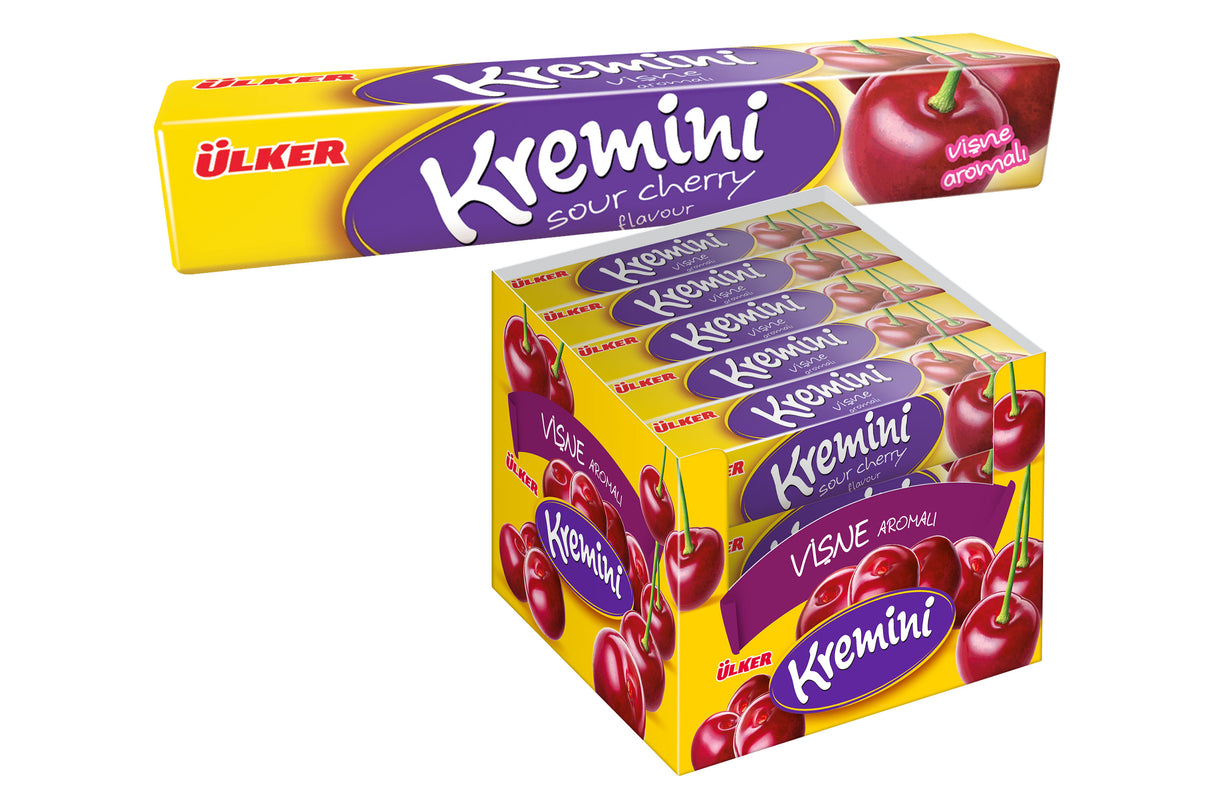 Sweet Cherry Hard Candy - 1 Case - 240 Packs x 44g Each