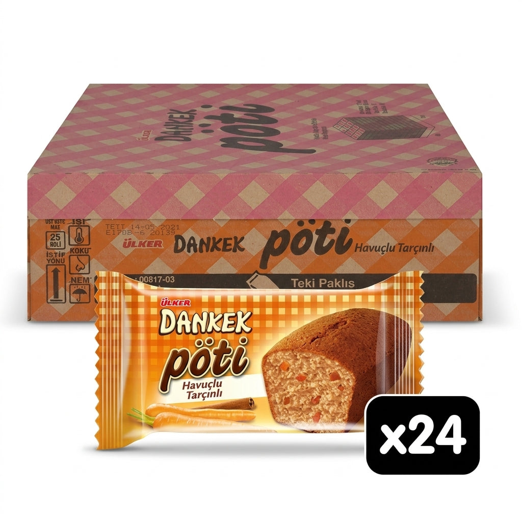Dankek Poti Muffin Cake with Carrot and Cinamon - 35g x 24 Pieces