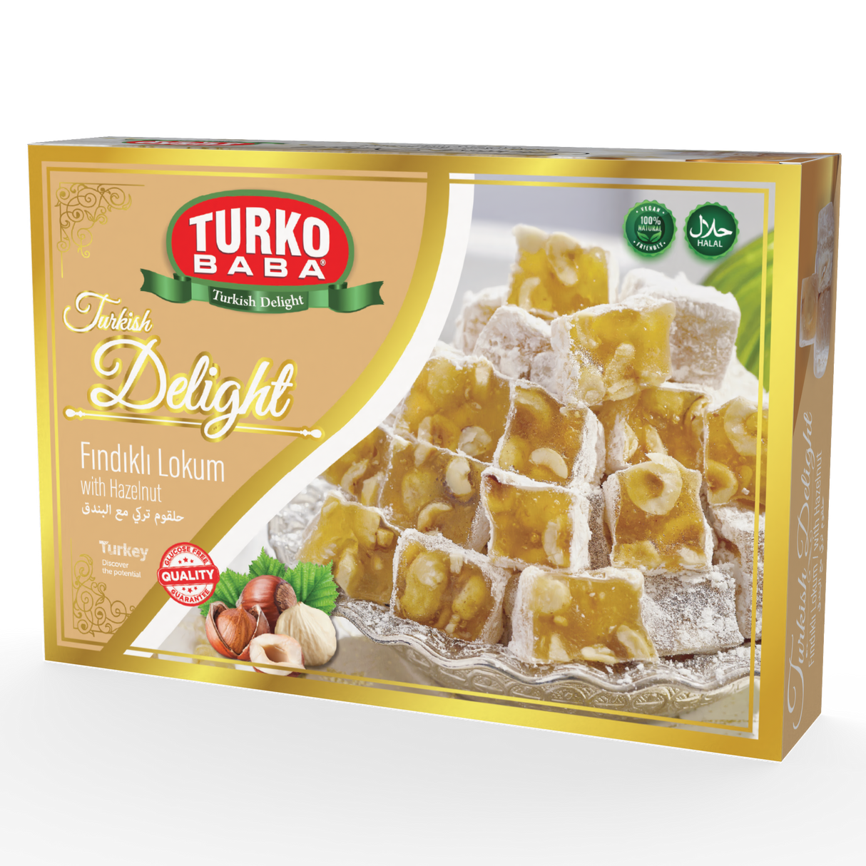 Premium Powdered Hazelnut Lokum - 48 Packs x 225g