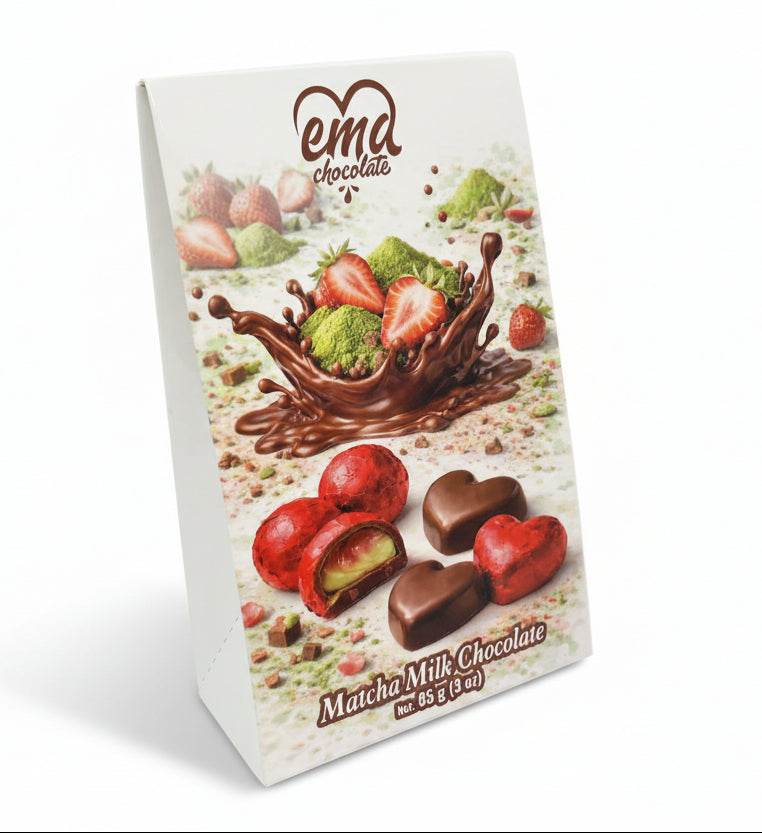 Gourmet Matcha Cream-Filled Chocolate Bar - 16 Packs x 85g