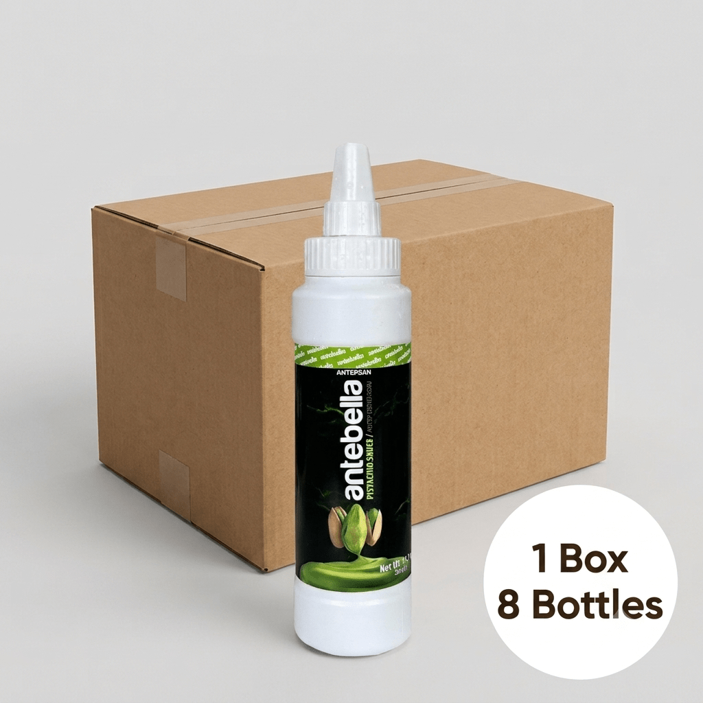Antebella Pistachio Sauce (%11 Pistachio) – 1 Box - 8 Bottles x 700 g - Aladdin Business