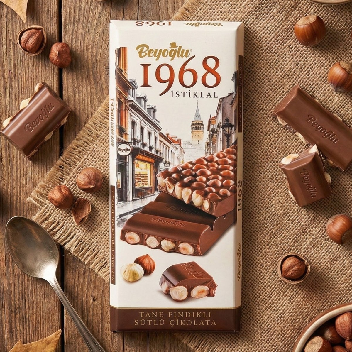 1968 Istiklal Classic Chocolate with Whole Roasted Hazelnuts - 36 Pieces x 170g