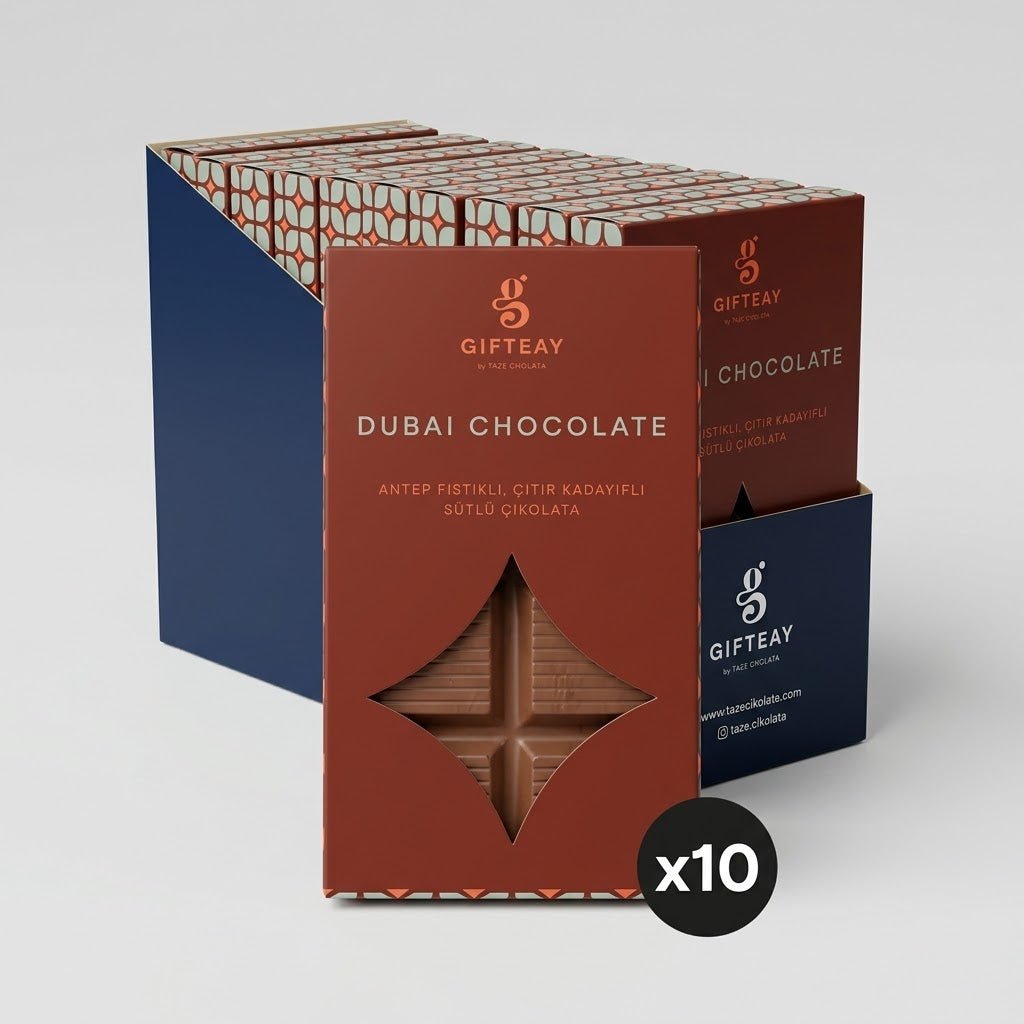 Dubai Chocolate - 200g Belgian Chocolate with Pistachio & Kadayif - Aladdin Business