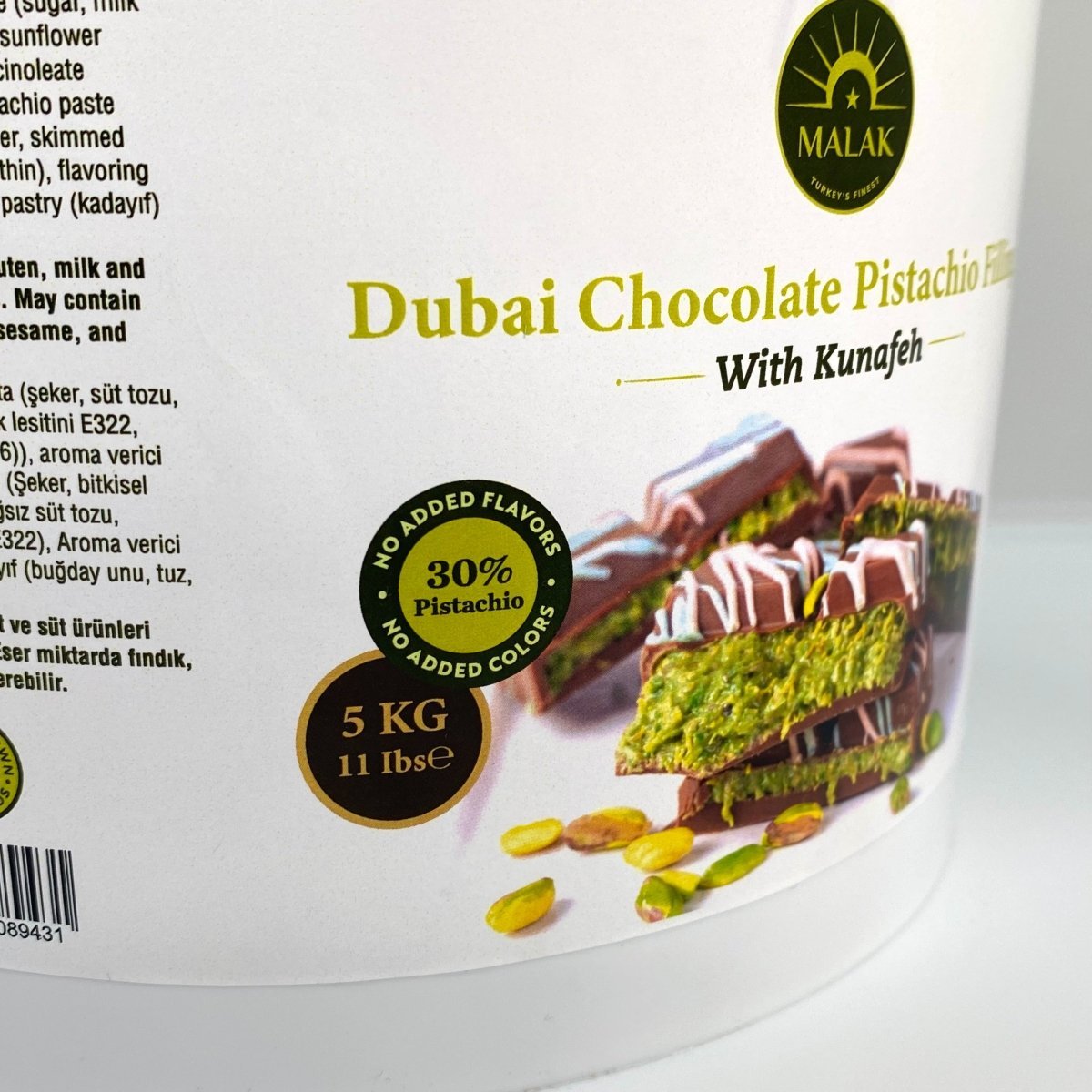 Dubai Chocolate Pistachio Filling with Kunafeh - 30% Pistachio - Aladdin Business