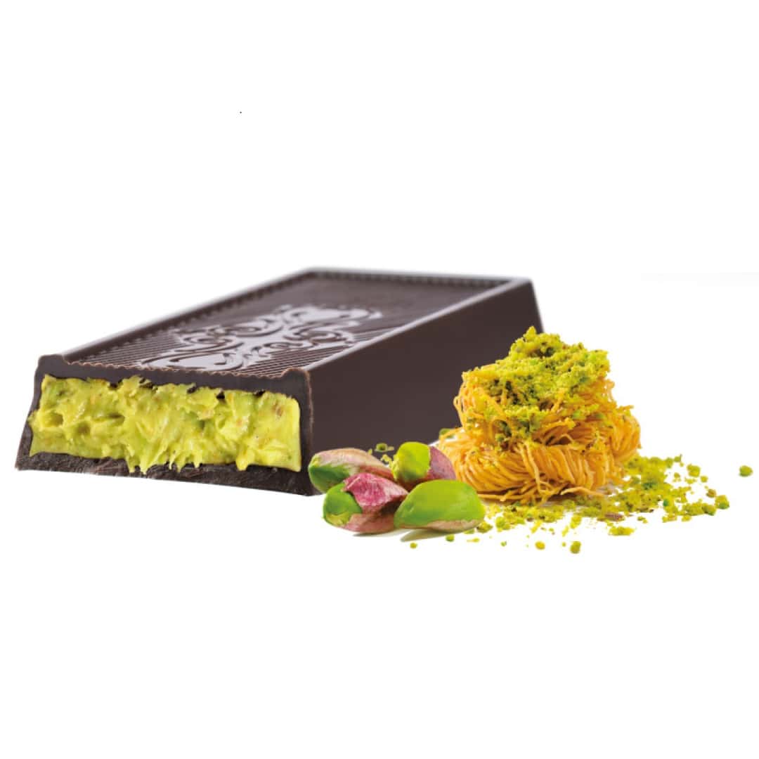 Elit Dubai Dark Chocolate with Pistachio Cream and Crispy Kataifi - 30g - Aladdin Business