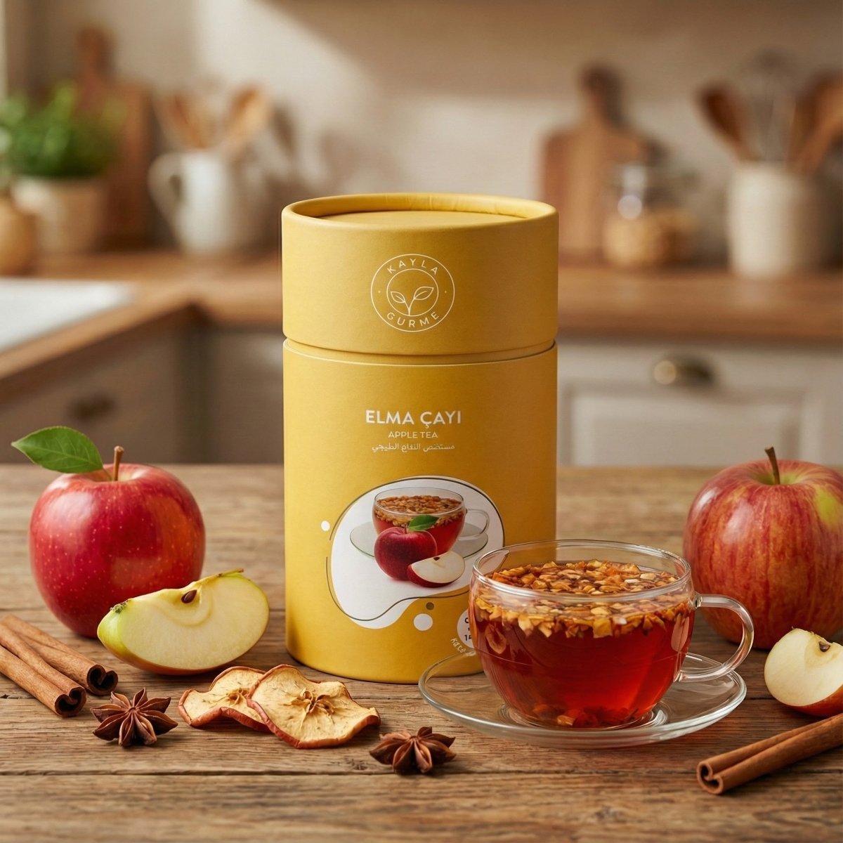 Kayla Gurme Premium Instant Apple Fruit Tea Mix - 175g - Aladdin Business