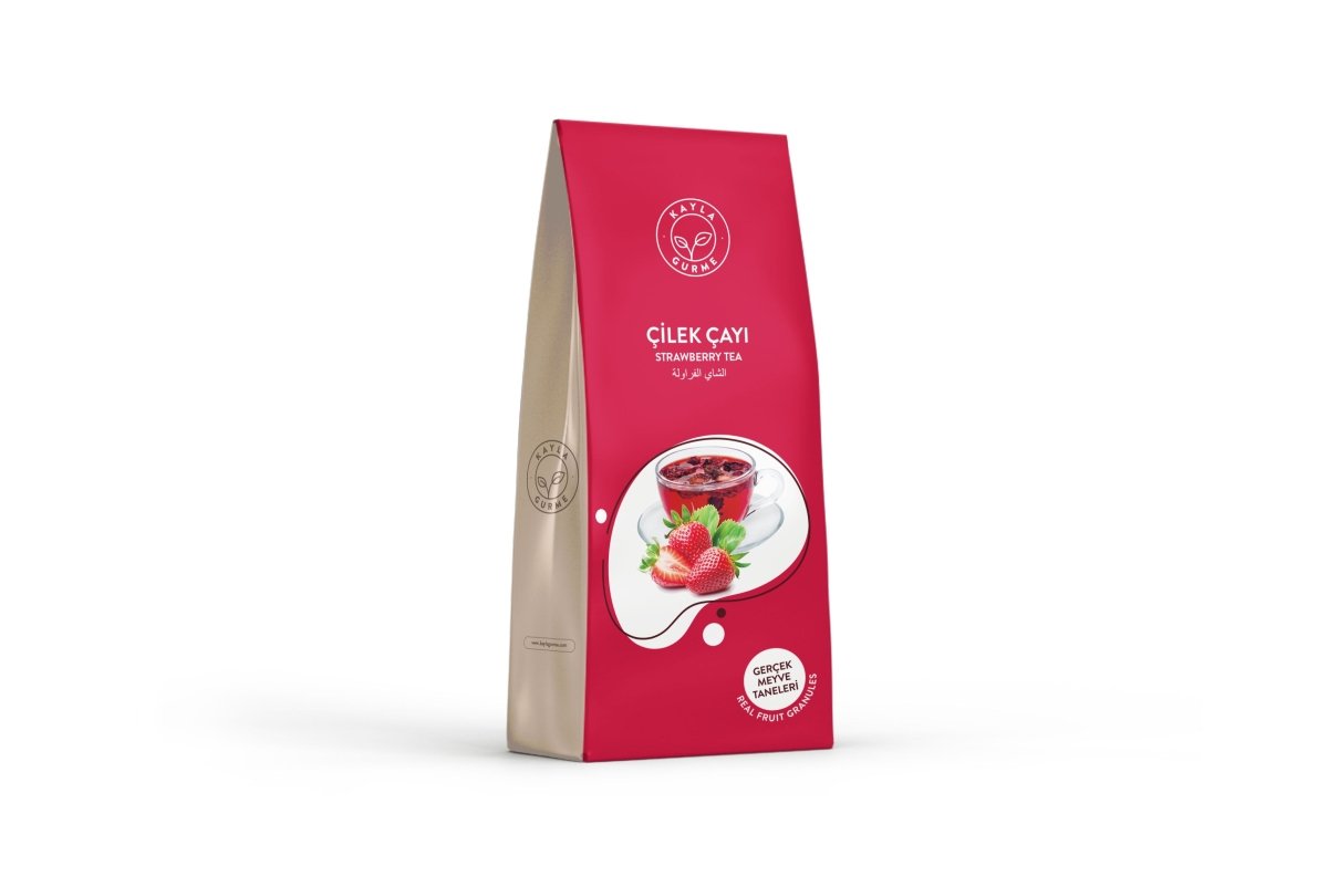 Kayla Gurme Premium Instant Strawberry Fruit Tea Powder with Real Fruit Bits - 250g - Aladdin Business