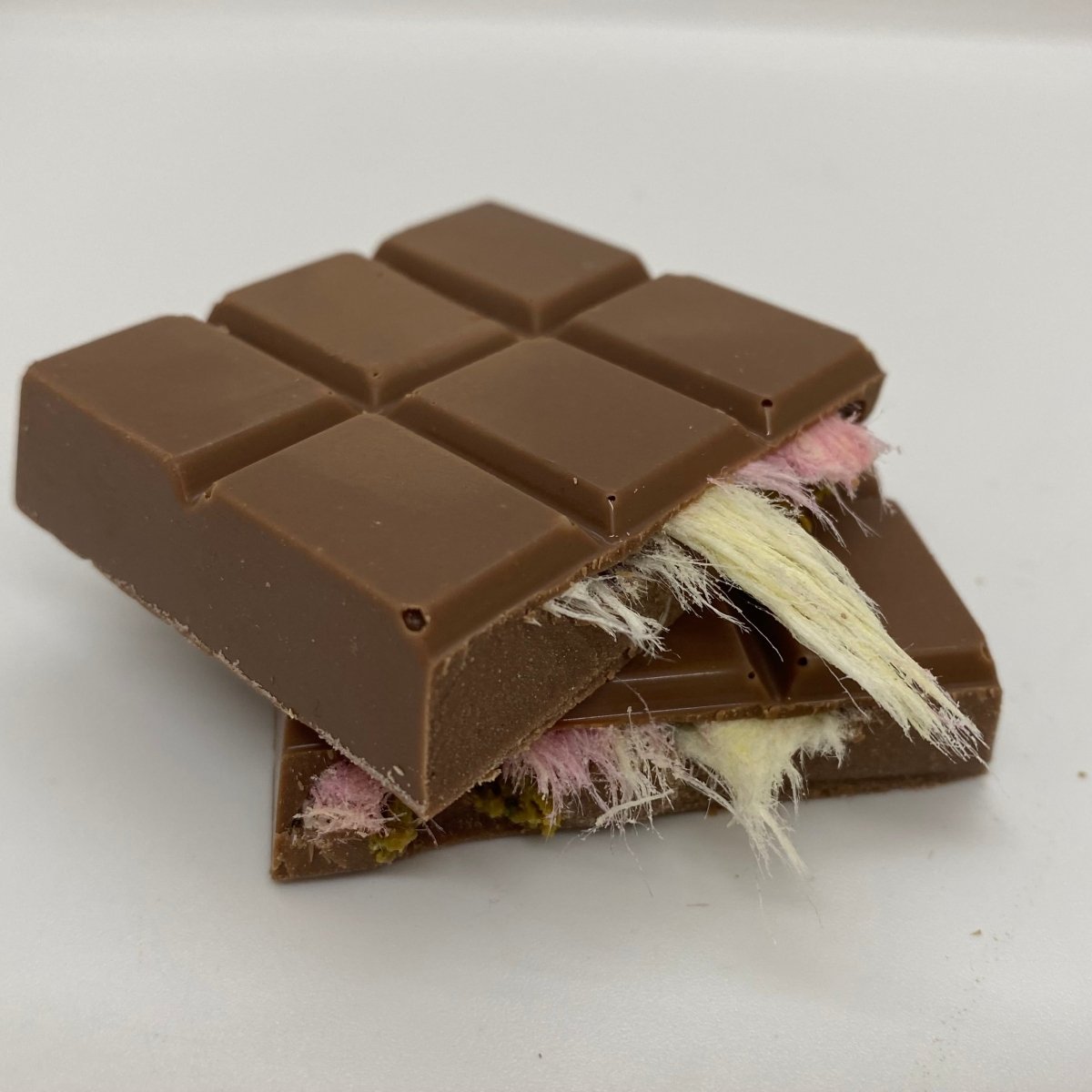 Malak Angel Hair Chocolate with Pistachio & Cotton Candy - 65gr x 12 Pieces