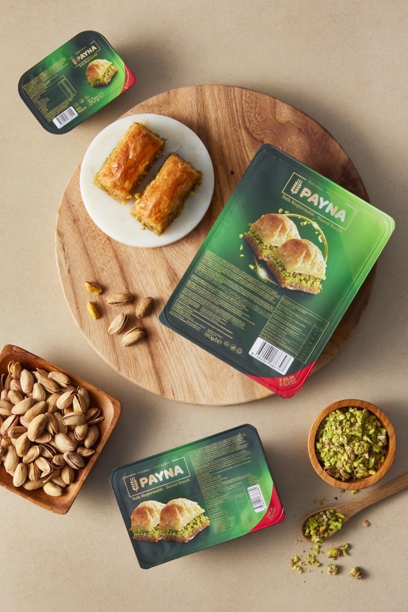 Packaged Pistachio Baklava - 6 Slices - Aladdin Business