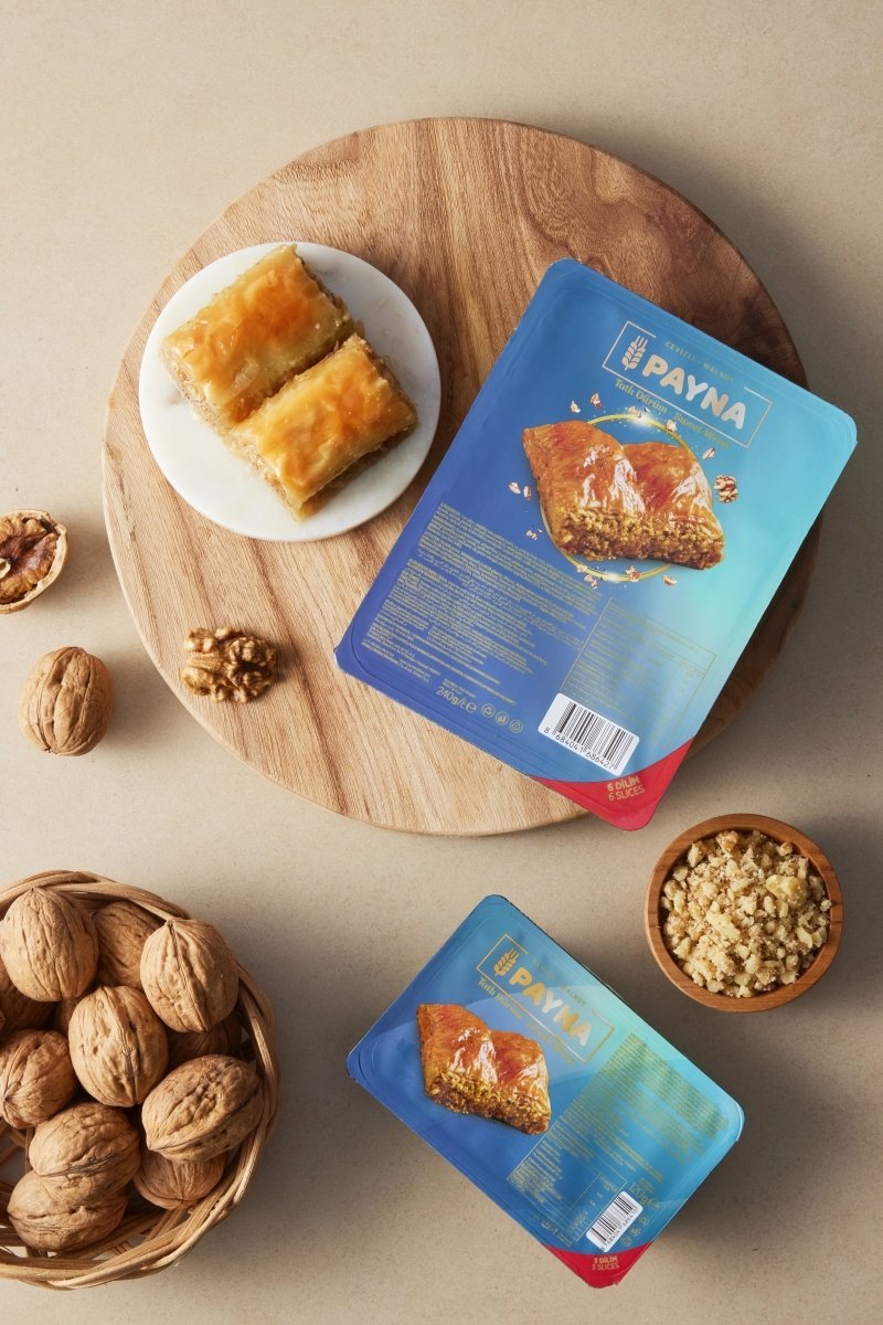 Packaged Roll Baklava with Walnut - 6 Slices - Aladdin Business