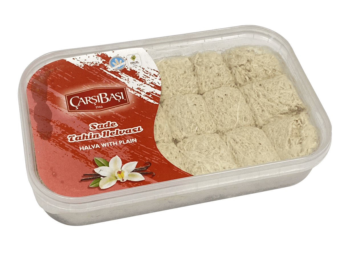 Premium Classic Plain Tahini Halva - 12 Pieces x 400g