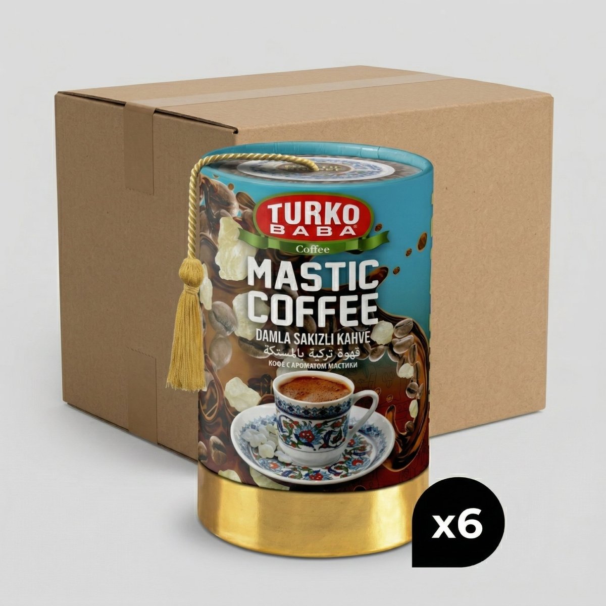 TURKOBABA Gourmet Mastic Flavored Turkish Coffee Blend - 200g - Aladdin Business