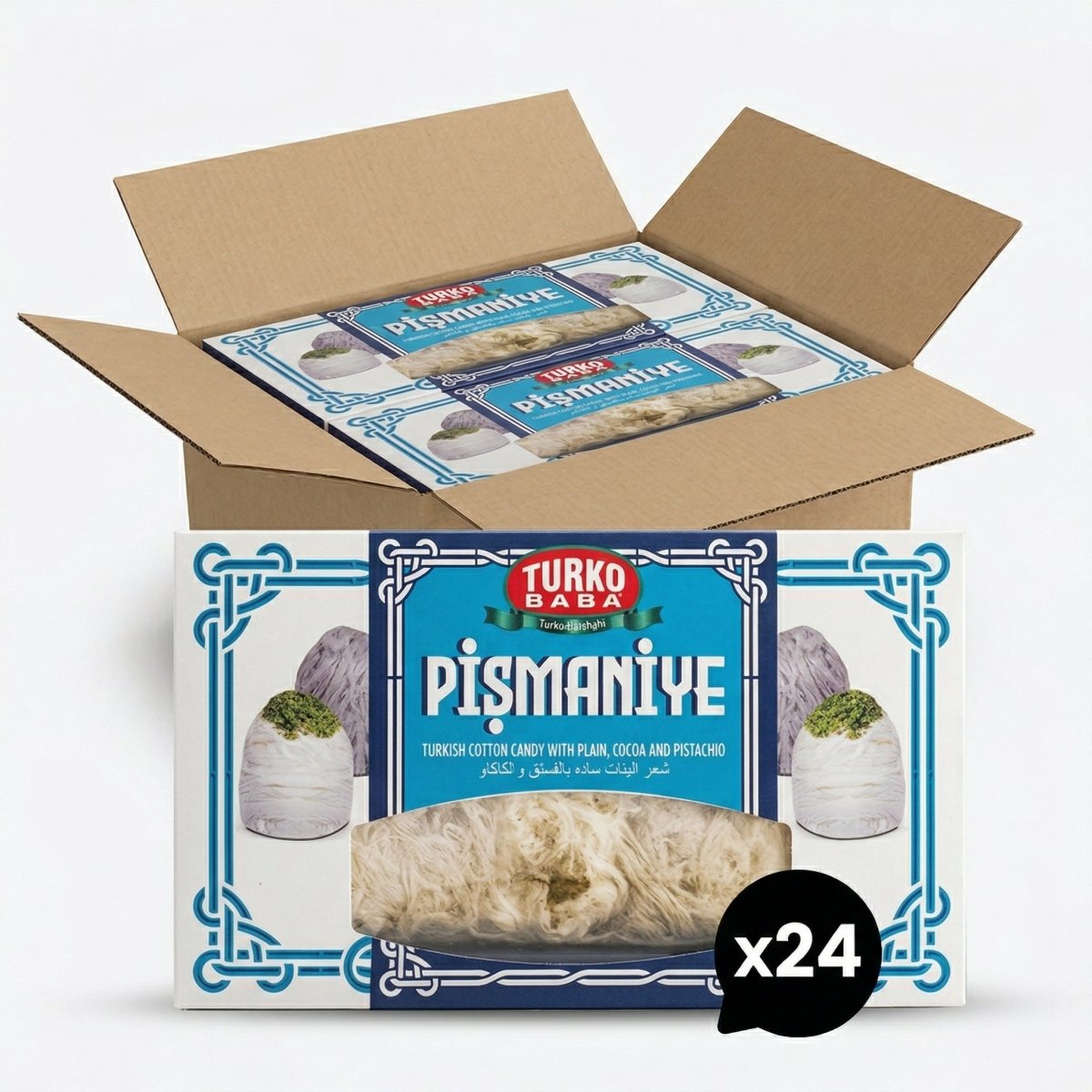 TURKOBABA Premium Pistachio Pismaniye Turkish Cotton Candy - 140g - Aladdin Business