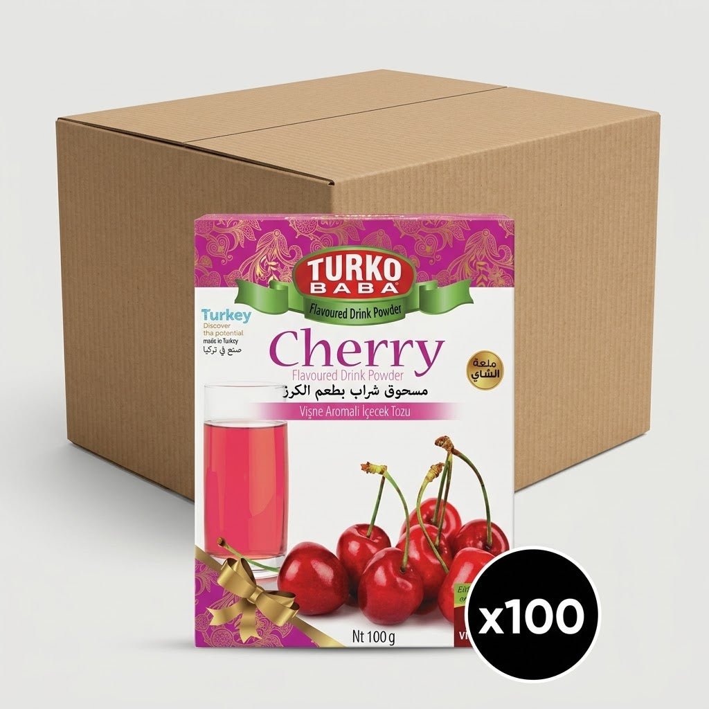 TURKOBABA Premium Sour Cherry Flavored Drink Powder - 100g - Aladdin Business