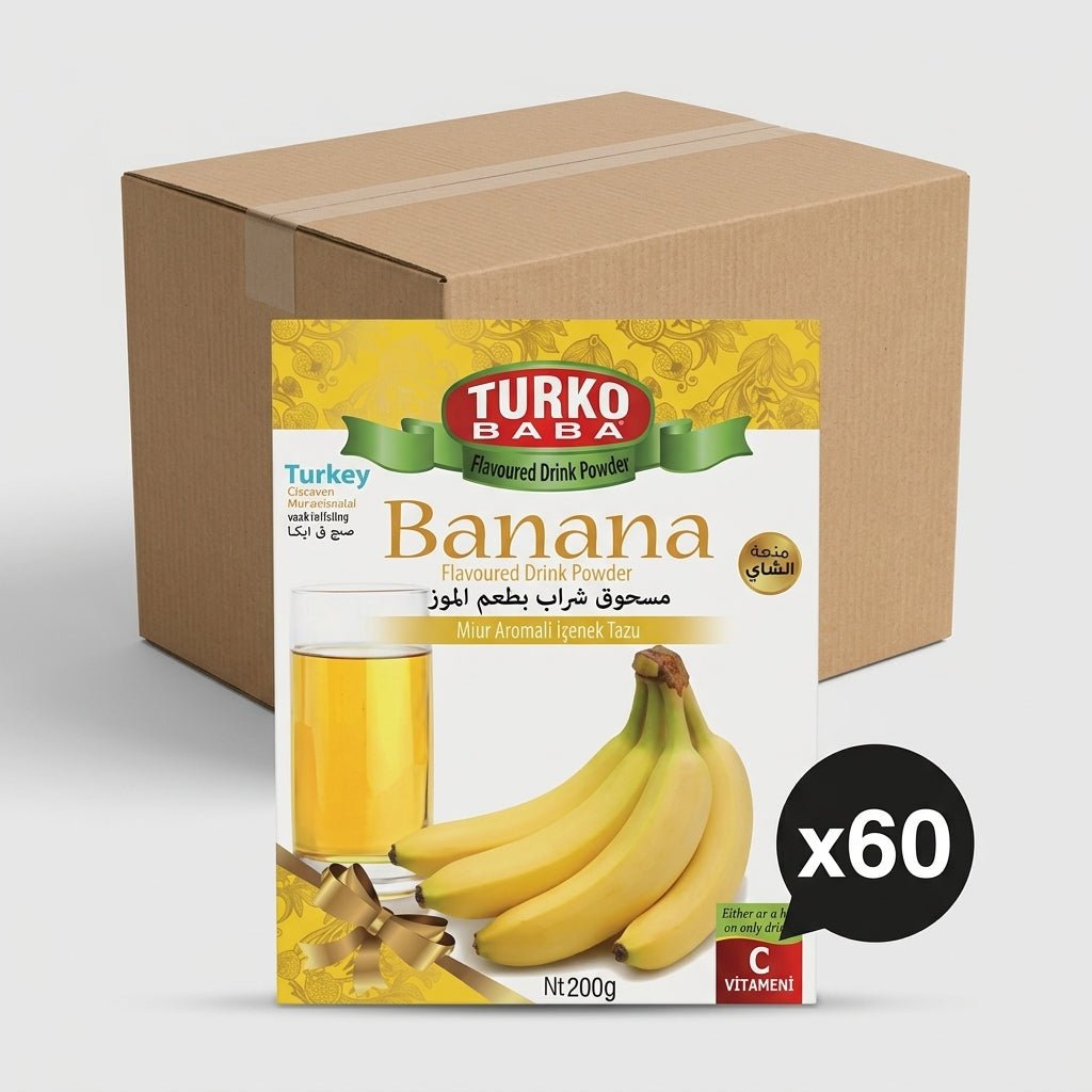 TURKOBABA Professional Banana Flavored Instant Drink Powder - 200g - Aladdin Business