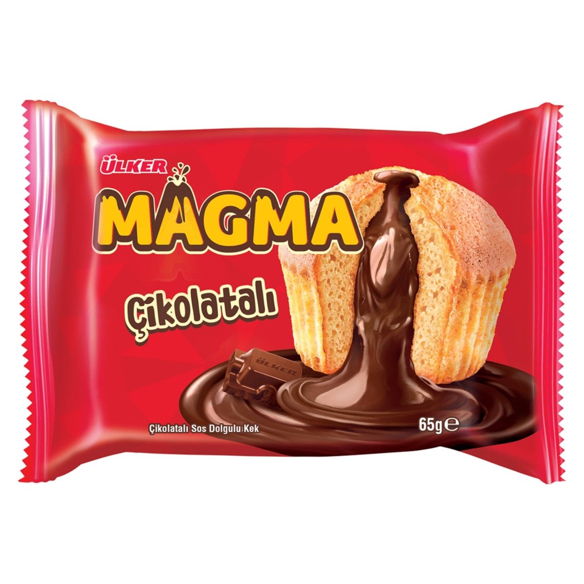 Dankek Magma Cake with Chocolate Sauce - 65 g x 16 Pieces