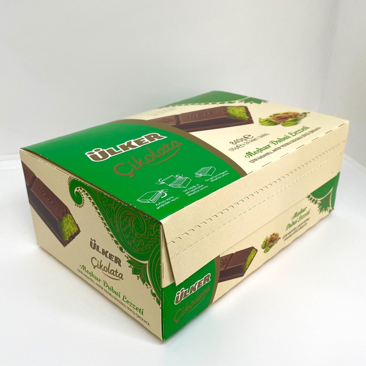 Dubai Chocolate with Antep Pistachio and Crispy Kataifi - 35g x 144 Bars