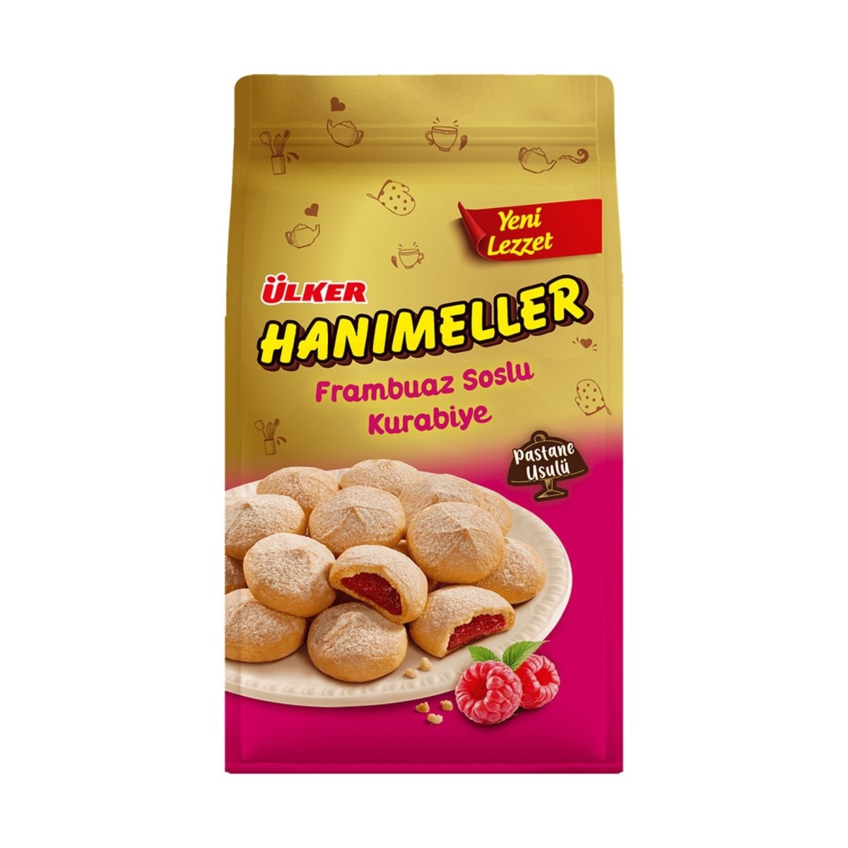 Hanimeller Raspberry Cookies Bag - 150g x 12 Bags