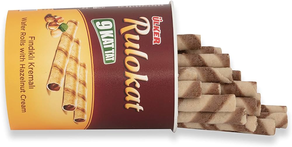 Rulokat Wafer Rolls with Hazelnut Cream - 170g x 6 Pieces