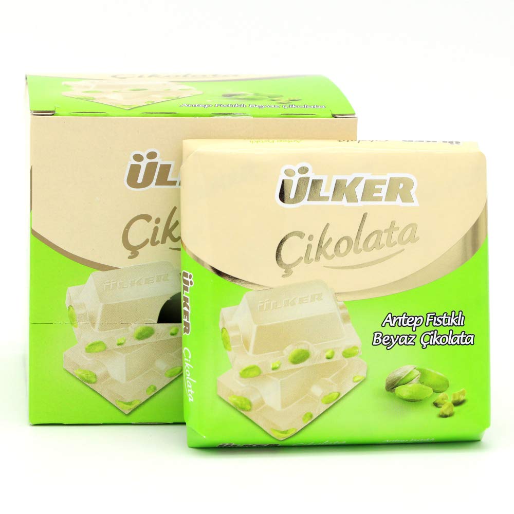 Ulker | White Square Chocolate with Whole Pistachios - Aladdin Business