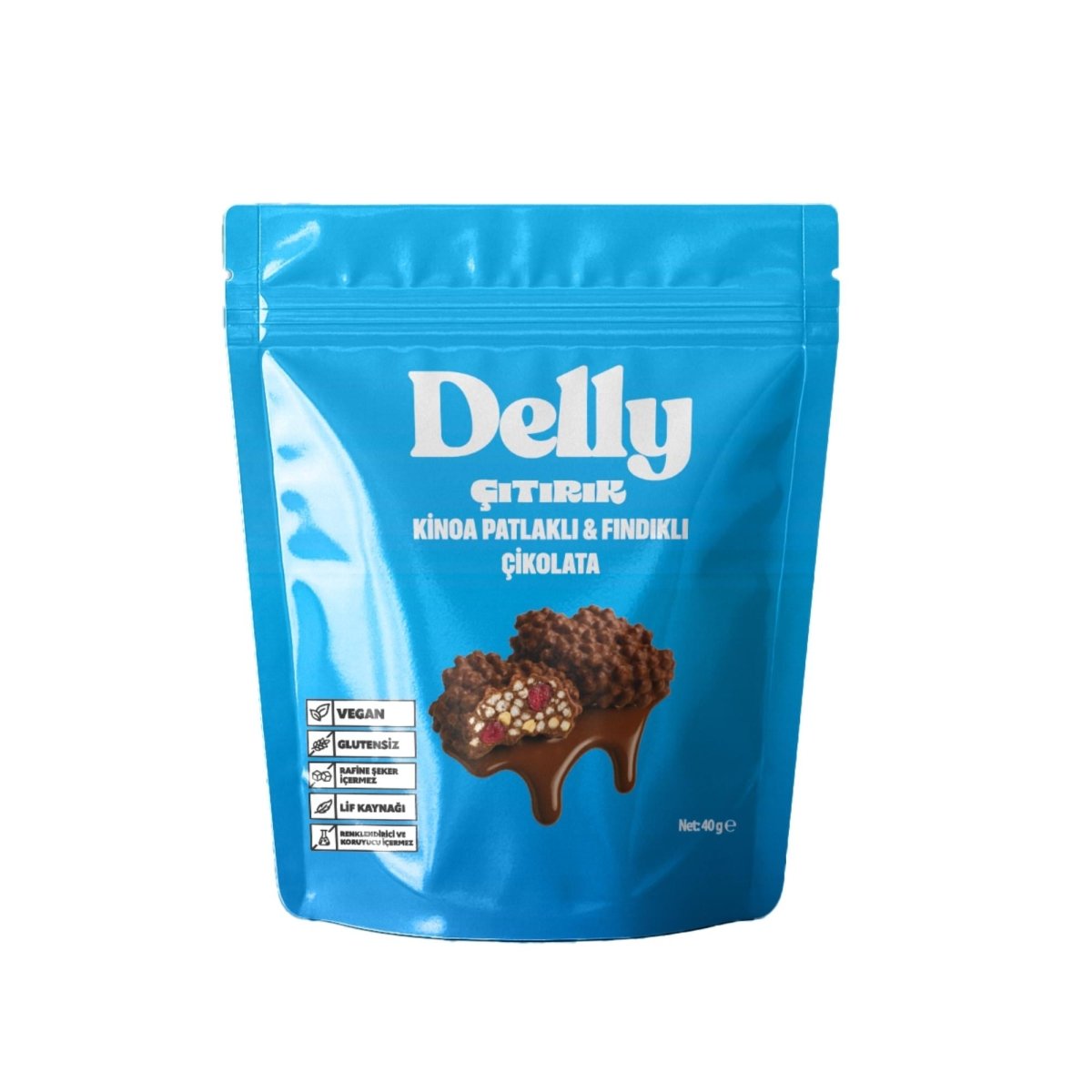 Wholesale Sugar-Free Crispy Chocolate with Quinoa Puff & Hazelnuts - 1 Case - 12 Packs - Aladdin Business