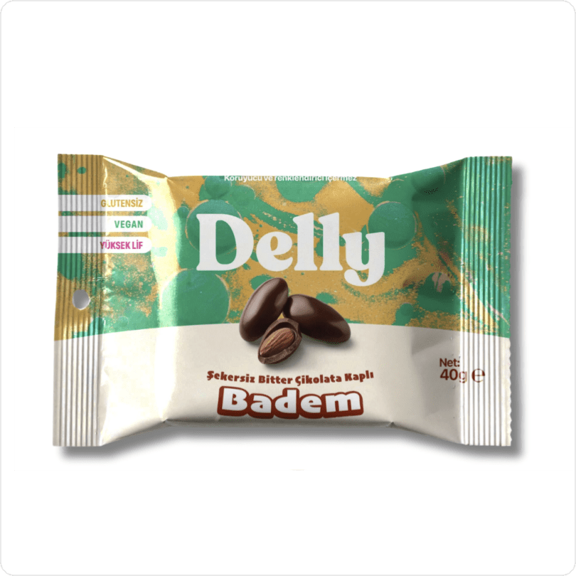 Wholesale Sugar-Free Dark Chocolate Covered Almonds - 1 Case - 48 Packs - Aladdin Business