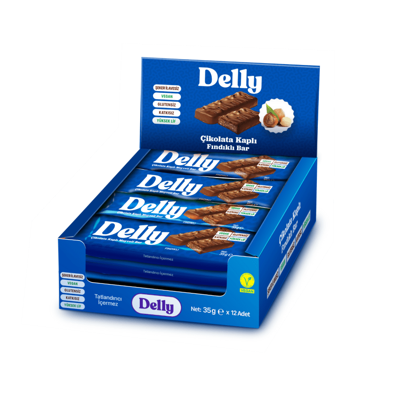 Wholesale Vegan Chocolate Covered Fruit Bar - Hazelnut - 1 Case - 72 Packs - Aladdin Business