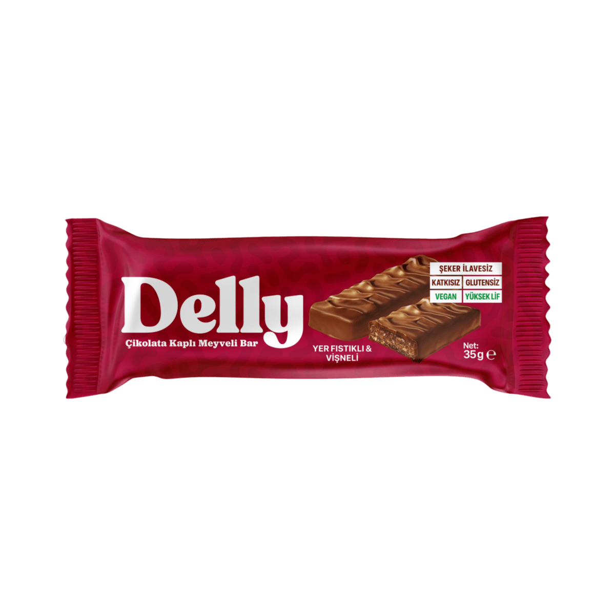 Wholesale Vegan Chocolate Covered Fruit Bar - Peanut & Sourcherry - 1 Case - 72 Packs - Aladdin Business