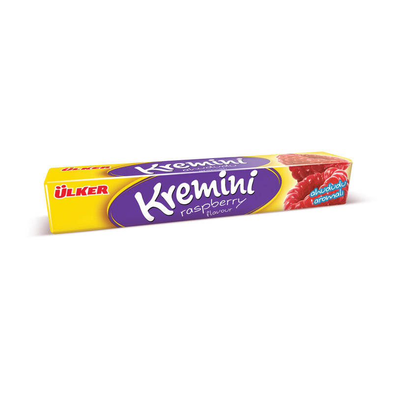 Premium Raspberry Flavored Soft Chewy Candy - 1 Case - 240 Packs x 44g Each