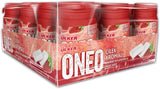 Strawberry Flavored Bottle Shaped Chewing Gum Dragees - 1 Case - 12 Packs x 60g Each