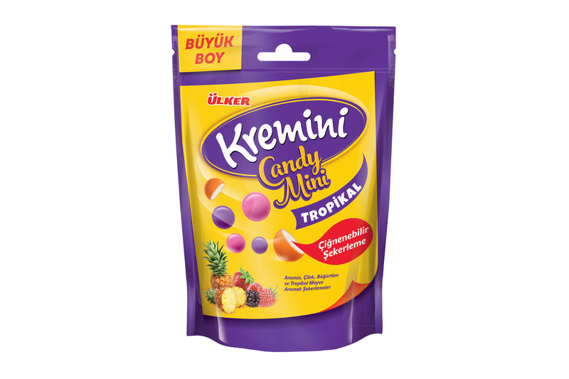Premium Assorted Mini Tropical Fruit Candy - 1 Case - 72 Packs x 30g Each