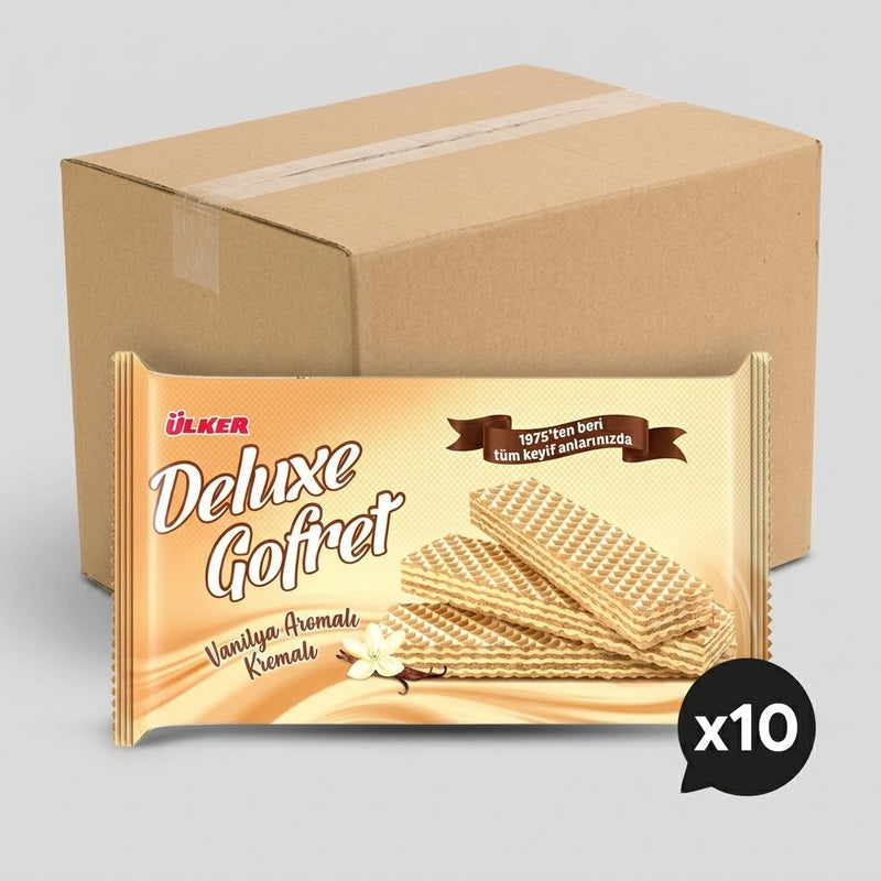 Delux Wafer with Vanlla Cream - 220g x 10 Pieces