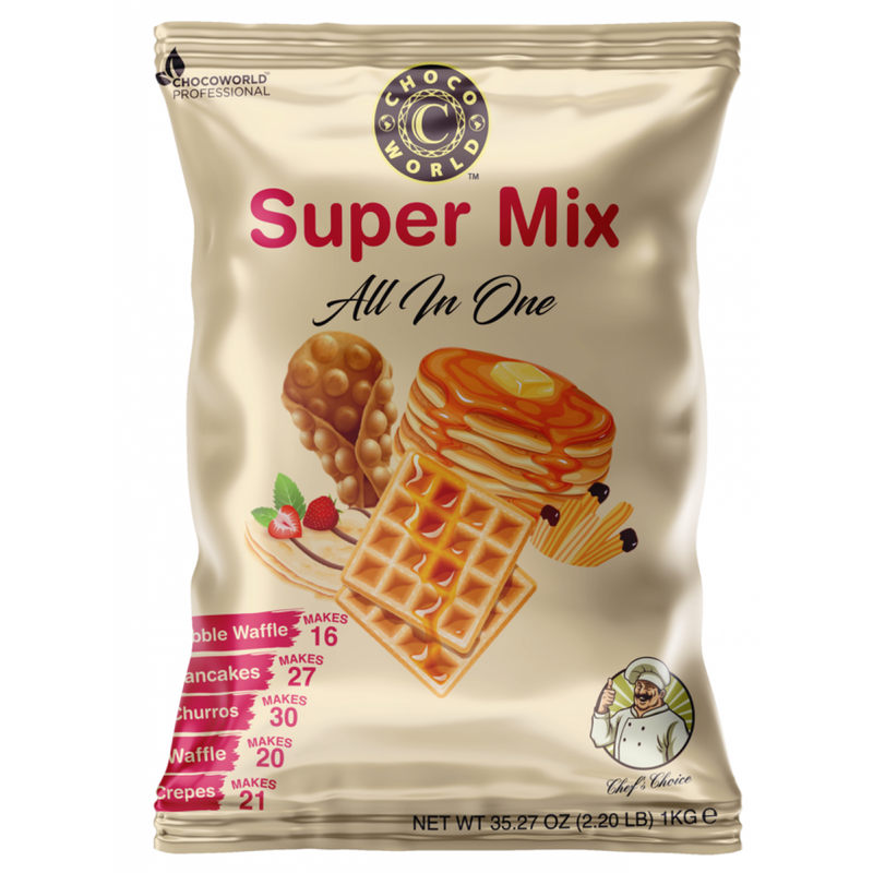 Chocoworld Waffle & Pancake Mix - Bakery Grade | 1kg x 12 pack Case