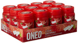 Strawberry Flavored Bottle Shaped Chewing Gum Dragees - 1 Case - 12 Packs x 60g Each
