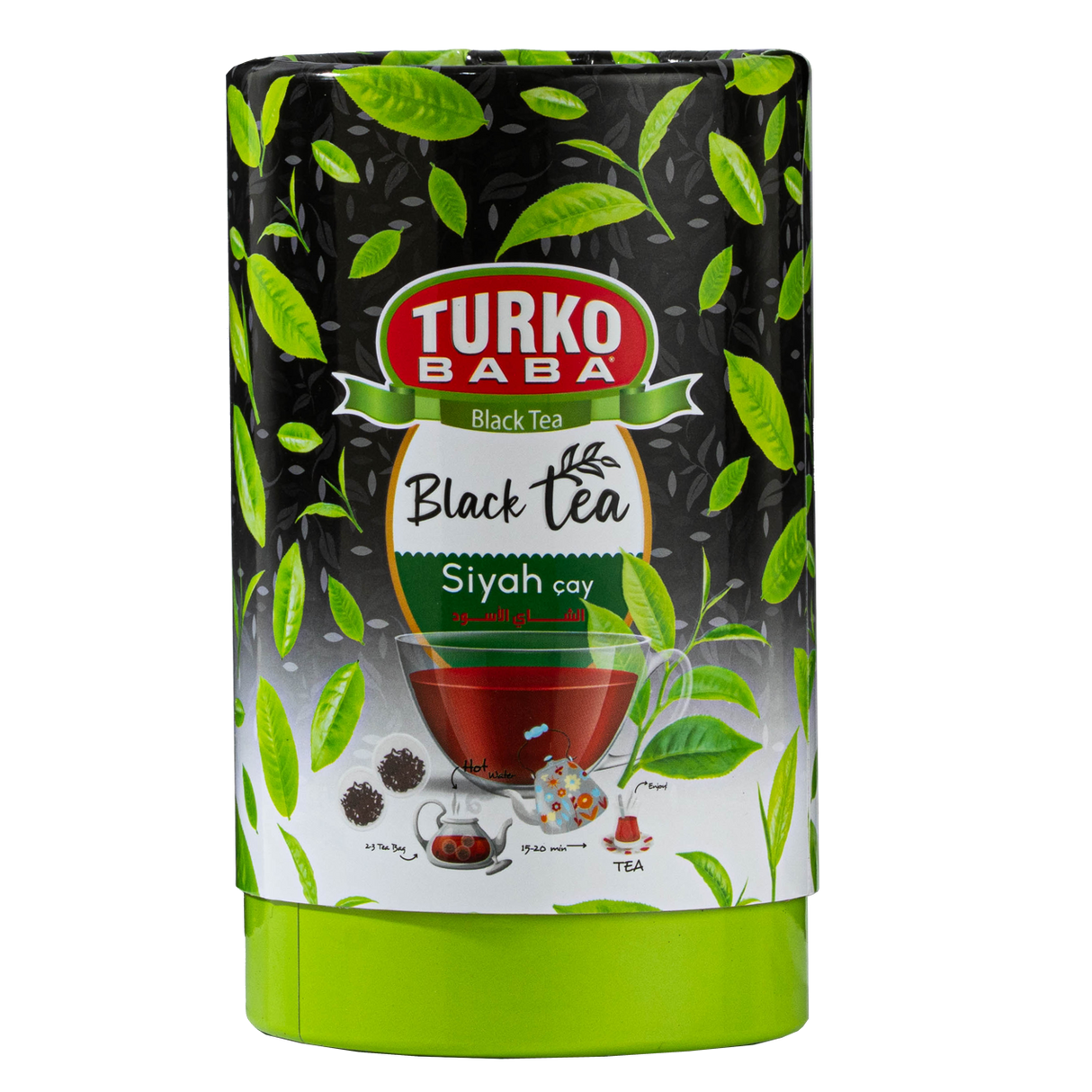 Premium Turkish Black Tea Cylinder Pack - 12 Pieces x 128g