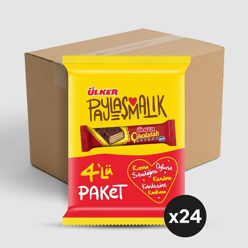 Chocolate Covered Wafers 4x36g - 144g x 24 Pieces