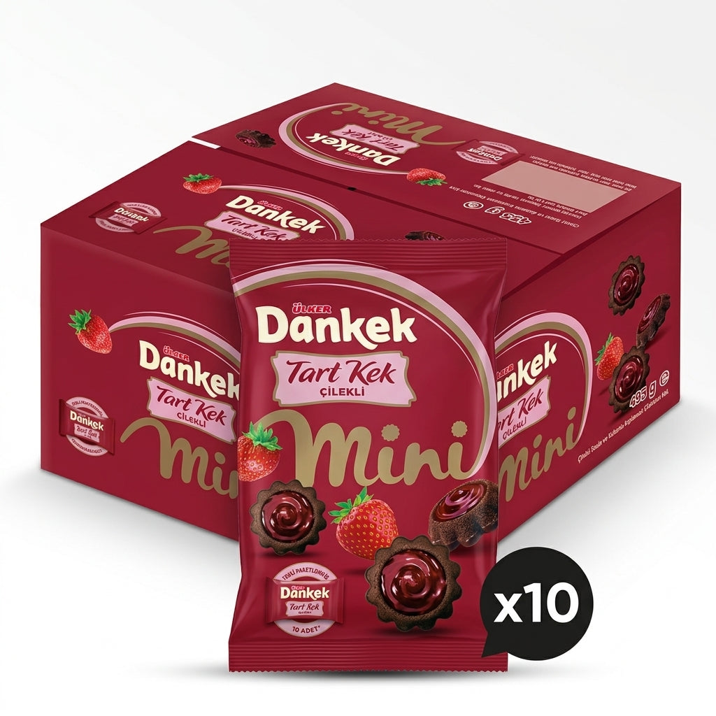 Dankek Mini Strawberry Pie in Single Serve Bag - 150g x 10 Pieces