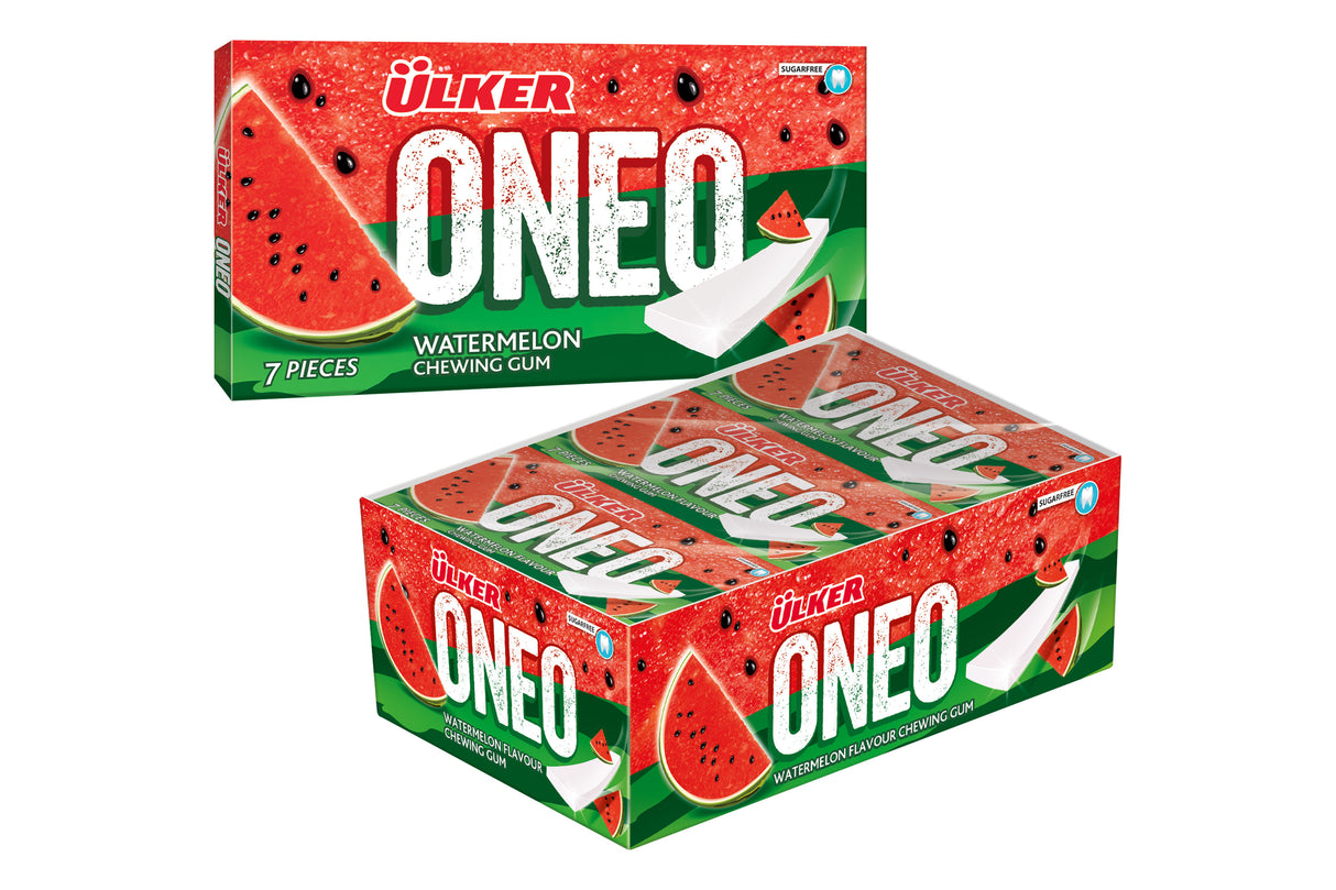 Premium Watermelon Flavored Slim Confectionery - 1 Case - 162 Packs x 14g Each