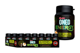 Premium Energy Fruit Flavored Chewing Gum Dragee Bottle - 1 Case - 12 Packs x 44g Each