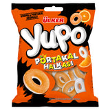 Soft Chewy Orange Jelly Candy Rings - 1 Case - 24 Packs x 70g Each