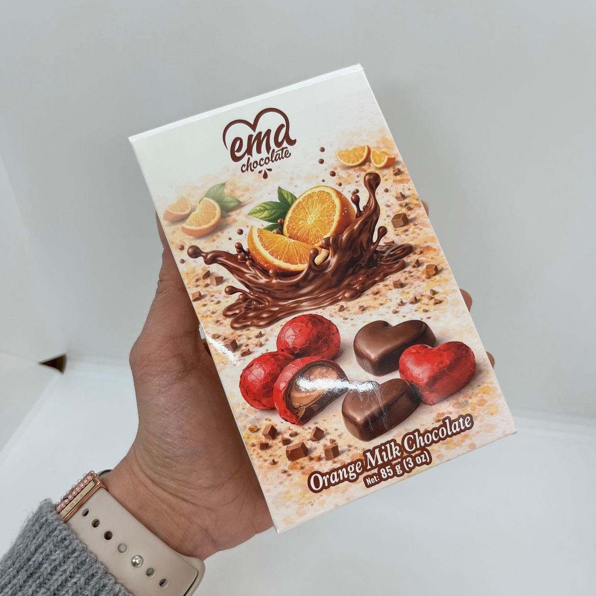 Premium Orange Cream-Filled Chocolate Bar - 16 Packs x 85g