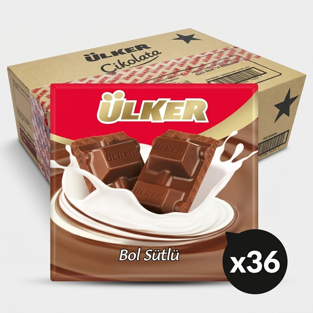 Square Milk Chocolate - 60g x 36 Pieces