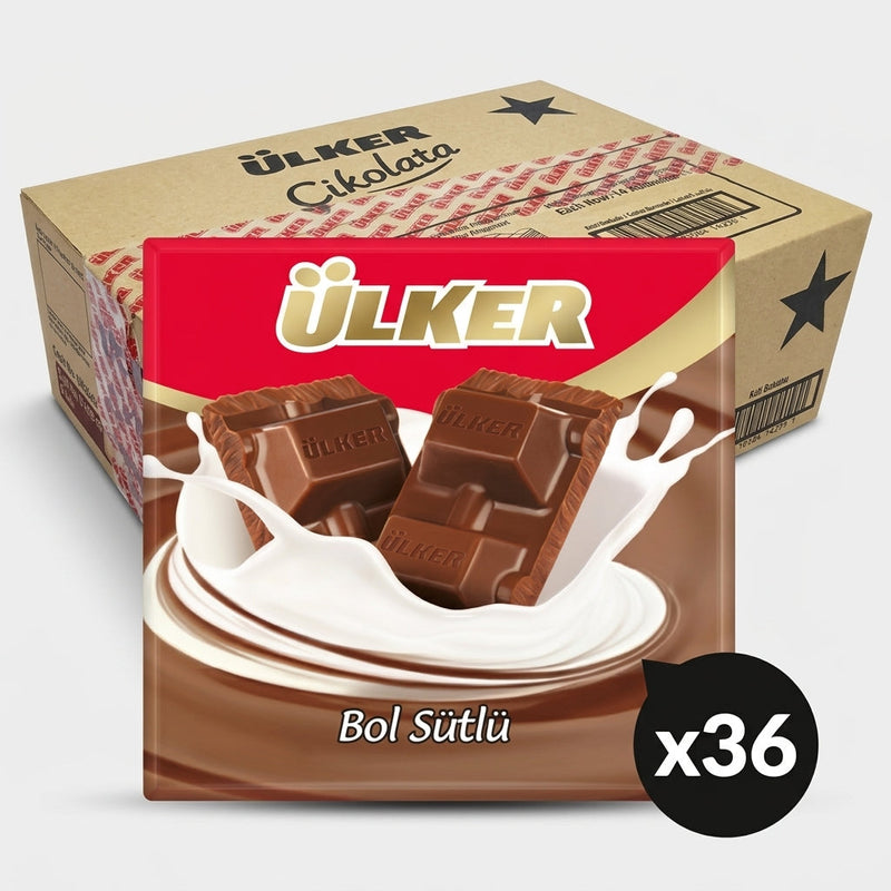 Square Milk Chocolate - 60g x 36 Pieces