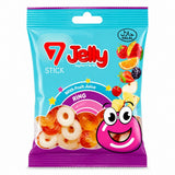 7 Jelly Stick Ring Gummy Candy – 80g (72-Bag Bulk Case) - Aladdin Business