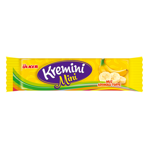 Mini Banana Flavored Confectionery 7 Grams - 1 Case - 600 Packs x 7g Each