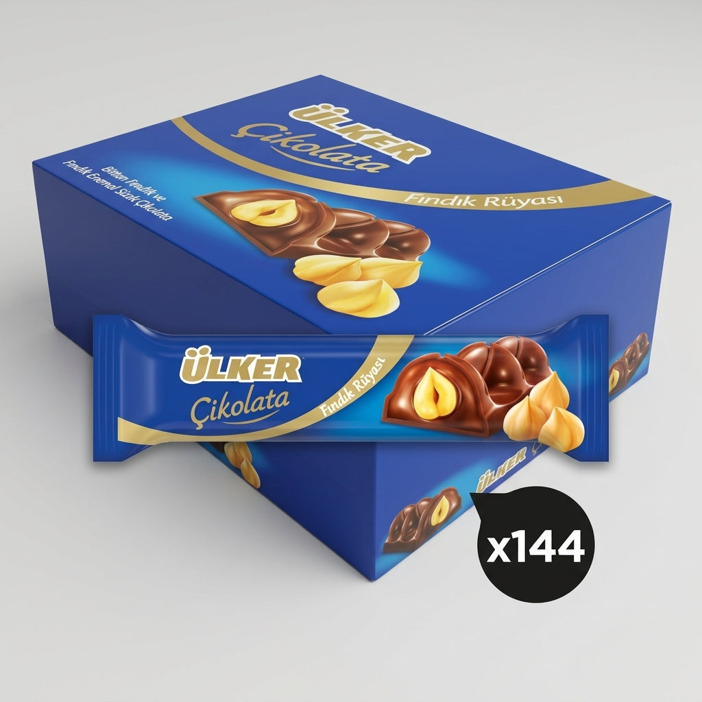 Chocolate Bar with Whole Hazelnuts - 40.5g x 144 Pieces