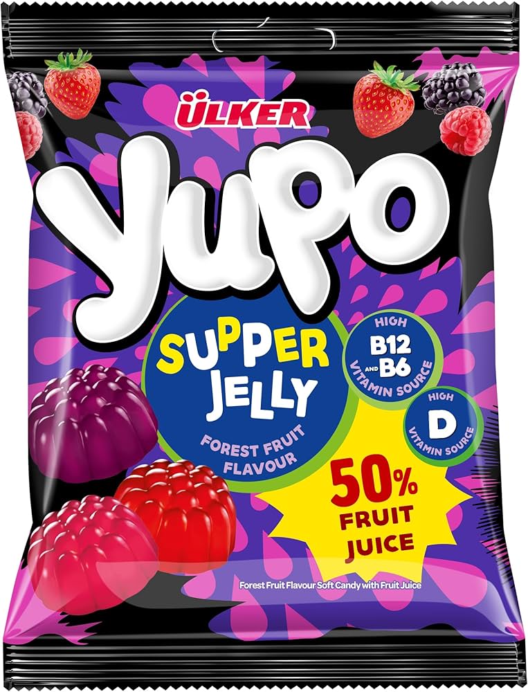 Professional Grade Vitamin Enriched Jelly Chews - 1 Case - 24 Packs x 64g Each